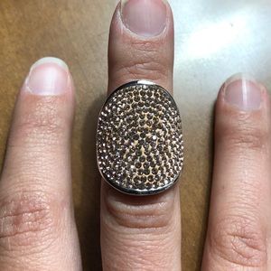 Henri Bendel Luxe Elements Pave Ring - Rose gold